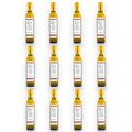 Black Truffle Extra Virgin Olive Oil bottle set with gold caps and white labels