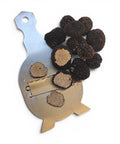 Fresh Tuber aestivum C Grade truffles showing whole and cut specimens with a truffle slicer