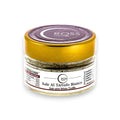 White truffle salt jar with gold lid and label from Ross Brand for gourmet seasoning